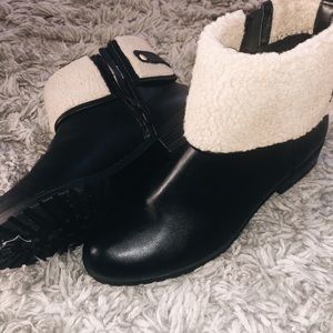 Style & Co. ankle fur booties